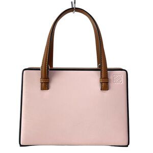 Loewe Postal Handbag 309.56BW85 Pink Dark Brown